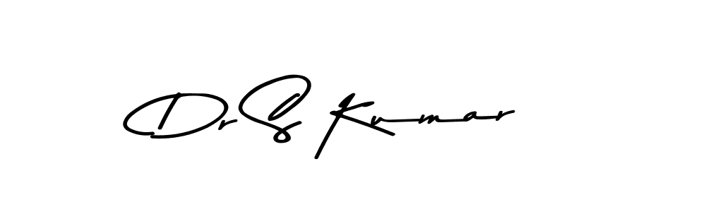Make a beautiful signature design for name Dr S Kumar. With this signature (Asem Kandis PERSONAL USE) style, you can create a handwritten signature for free. Dr S Kumar signature style 9 images and pictures png