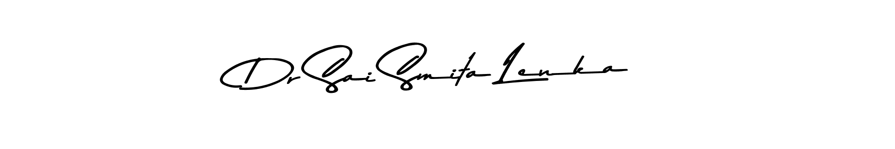 The best way (Asem Kandis PERSONAL USE) to make a short signature is to pick only two or three words in your name. The name Dr Sai Smita Lenka include a total of six letters. For converting this name. Dr Sai Smita Lenka signature style 9 images and pictures png