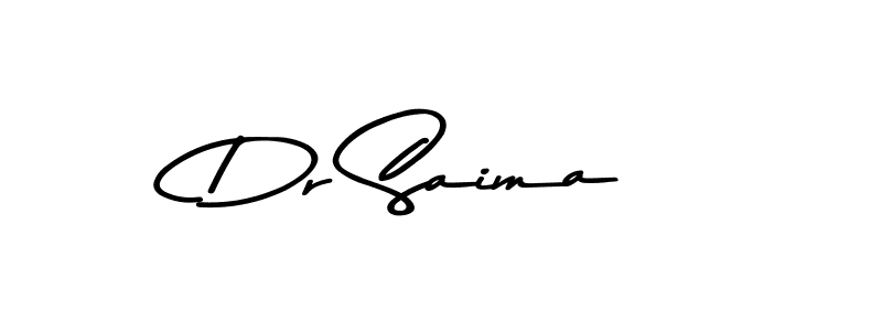 How to make Dr Saima name signature. Use Asem Kandis PERSONAL USE style for creating short signs online. This is the latest handwritten sign. Dr Saima signature style 9 images and pictures png