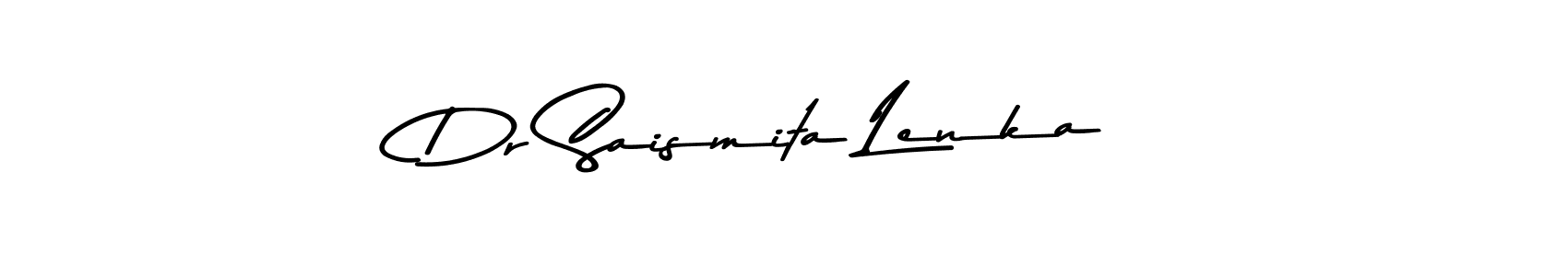 Use a signature maker to create a handwritten signature online. With this signature software, you can design (Asem Kandis PERSONAL USE) your own signature for name Dr Saismita Lenka. Dr Saismita Lenka signature style 9 images and pictures png