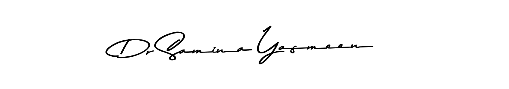 Make a beautiful signature design for name Dr Samina Yasmeen. With this signature (Asem Kandis PERSONAL USE) style, you can create a handwritten signature for free. Dr Samina Yasmeen signature style 9 images and pictures png