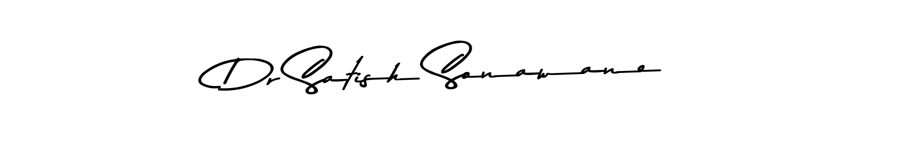 How to make Dr Satish Sonawane name signature. Use Asem Kandis PERSONAL USE style for creating short signs online. This is the latest handwritten sign. Dr Satish Sonawane signature style 9 images and pictures png