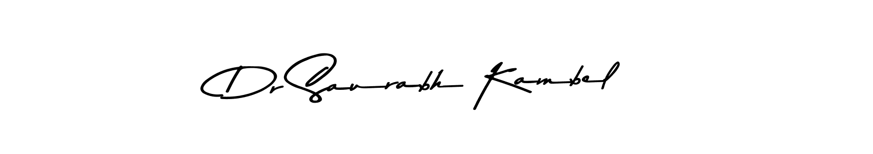 Make a beautiful signature design for name Dr Saurabh Kambel. With this signature (Asem Kandis PERSONAL USE) style, you can create a handwritten signature for free. Dr Saurabh Kambel signature style 9 images and pictures png