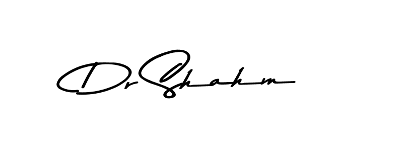 Make a beautiful signature design for name Dr Shahm. With this signature (Asem Kandis PERSONAL USE) style, you can create a handwritten signature for free. Dr Shahm signature style 9 images and pictures png