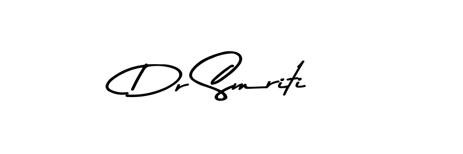 Dr Smriti stylish signature style. Best Handwritten Sign (Asem Kandis PERSONAL USE) for my name. Handwritten Signature Collection Ideas for my name Dr Smriti. Dr Smriti signature style 9 images and pictures png