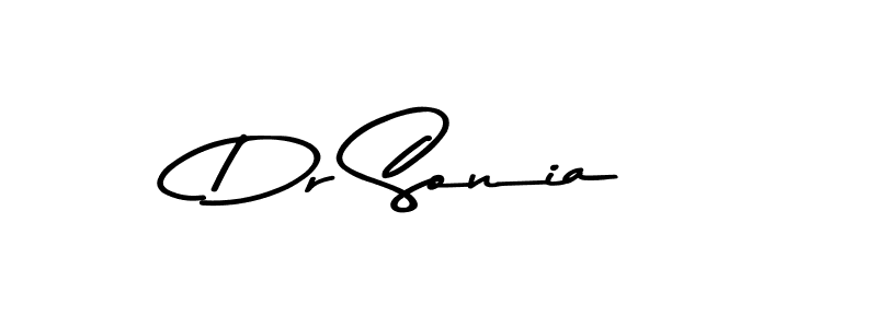 Design your own signature with our free online signature maker. With this signature software, you can create a handwritten (Asem Kandis PERSONAL USE) signature for name Dr Sonia. Dr Sonia signature style 9 images and pictures png