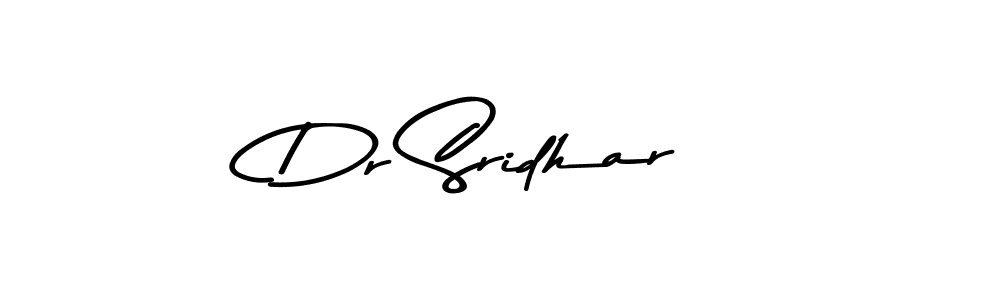 The best way (Asem Kandis PERSONAL USE) to make a short signature is to pick only two or three words in your name. The name Dr Sridhar include a total of six letters. For converting this name. Dr Sridhar signature style 9 images and pictures png