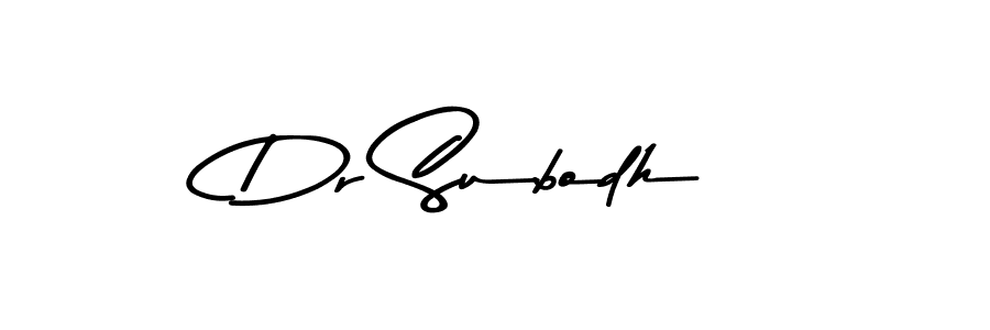 Design your own signature with our free online signature maker. With this signature software, you can create a handwritten (Asem Kandis PERSONAL USE) signature for name Dr Subodh. Dr Subodh signature style 9 images and pictures png