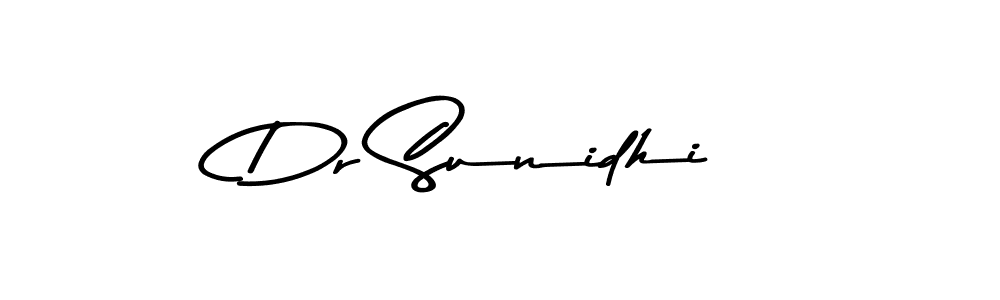 Design your own signature with our free online signature maker. With this signature software, you can create a handwritten (Asem Kandis PERSONAL USE) signature for name Dr Sunidhi. Dr Sunidhi signature style 9 images and pictures png