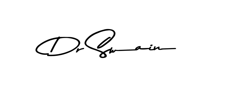 How to make Dr Swain name signature. Use Asem Kandis PERSONAL USE style for creating short signs online. This is the latest handwritten sign. Dr Swain signature style 9 images and pictures png