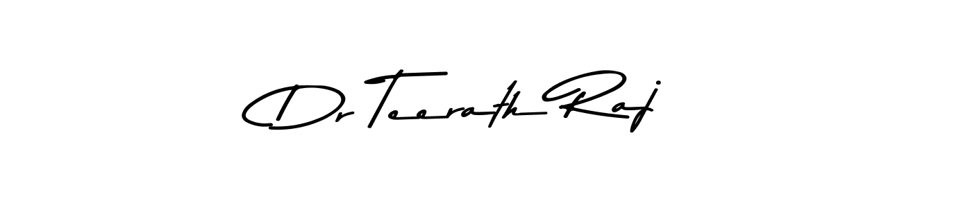 The best way (Asem Kandis PERSONAL USE) to make a short signature is to pick only two or three words in your name. The name Dr Teerath Raj include a total of six letters. For converting this name. Dr Teerath Raj signature style 9 images and pictures png