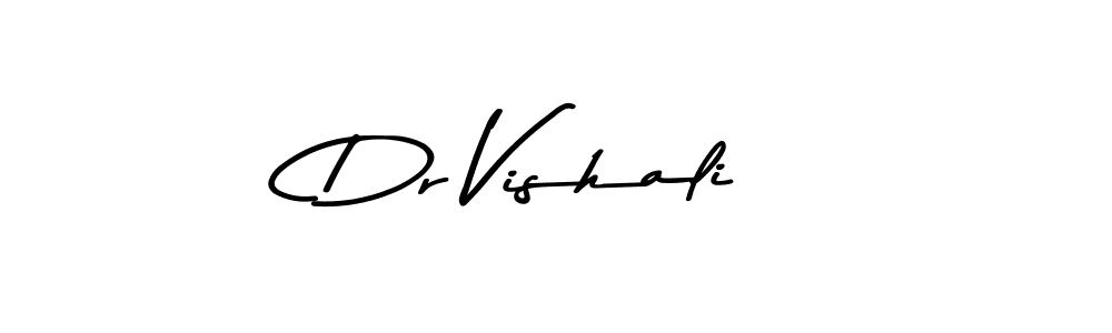 The best way (Asem Kandis PERSONAL USE) to make a short signature is to pick only two or three words in your name. The name Dr Vishali include a total of six letters. For converting this name. Dr Vishali signature style 9 images and pictures png