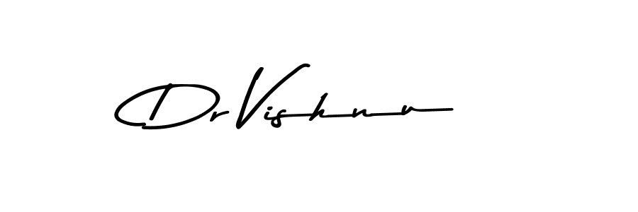 How to make Dr Vishnu name signature. Use Asem Kandis PERSONAL USE style for creating short signs online. This is the latest handwritten sign. Dr Vishnu signature style 9 images and pictures png