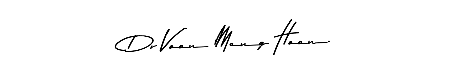 Use a signature maker to create a handwritten signature online. With this signature software, you can design (Asem Kandis PERSONAL USE) your own signature for name Dr Voon Meng Hoon.. Dr Voon Meng Hoon. signature style 9 images and pictures png