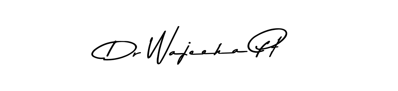 The best way (Asem Kandis PERSONAL USE) to make a short signature is to pick only two or three words in your name. The name Dr Wajeeha Pt include a total of six letters. For converting this name. Dr Wajeeha Pt signature style 9 images and pictures png