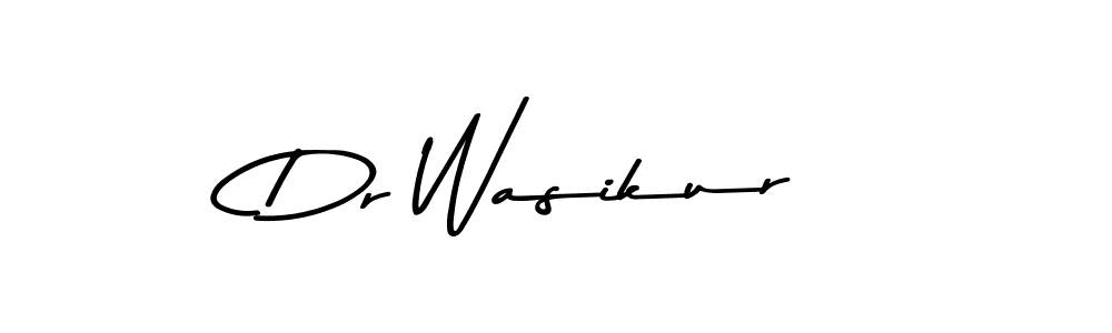 The best way (Asem Kandis PERSONAL USE) to make a short signature is to pick only two or three words in your name. The name Dr Wasikur include a total of six letters. For converting this name. Dr Wasikur signature style 9 images and pictures png