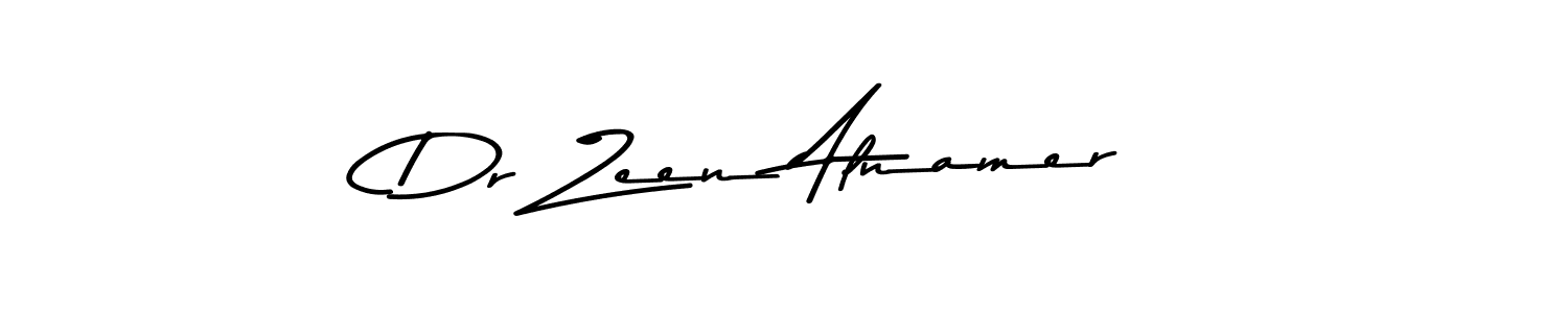 How to make Dr Zeen Alnamer name signature. Use Asem Kandis PERSONAL USE style for creating short signs online. This is the latest handwritten sign. Dr Zeen Alnamer signature style 9 images and pictures png