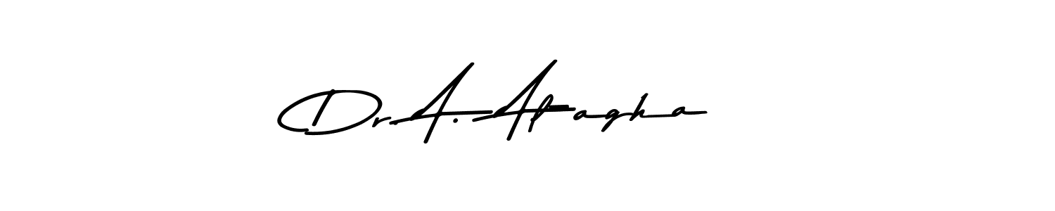 You can use this online signature creator to create a handwritten signature for the name Dr. A.  Al-agha. This is the best online autograph maker. Dr. A.  Al-agha signature style 9 images and pictures png