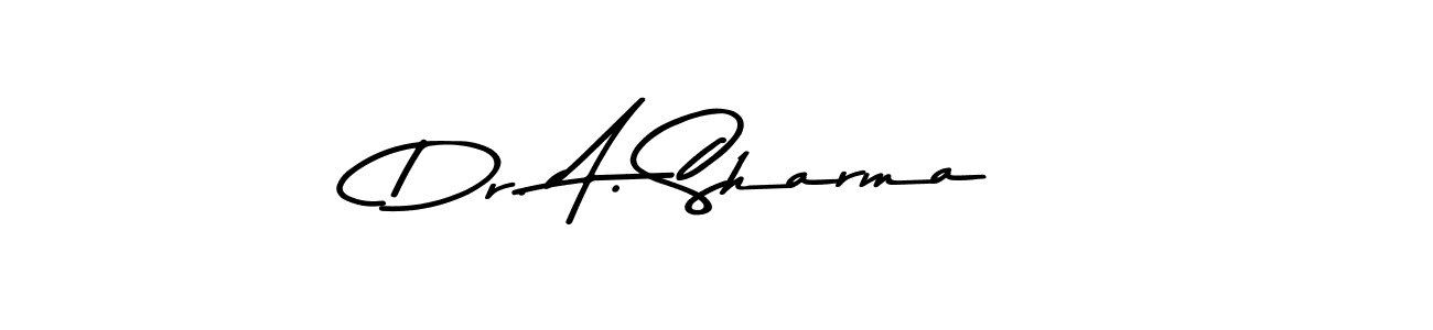 The best way (Asem Kandis PERSONAL USE) to make a short signature is to pick only two or three words in your name. The name Dr. A. Sharma include a total of six letters. For converting this name. Dr. A. Sharma signature style 9 images and pictures png