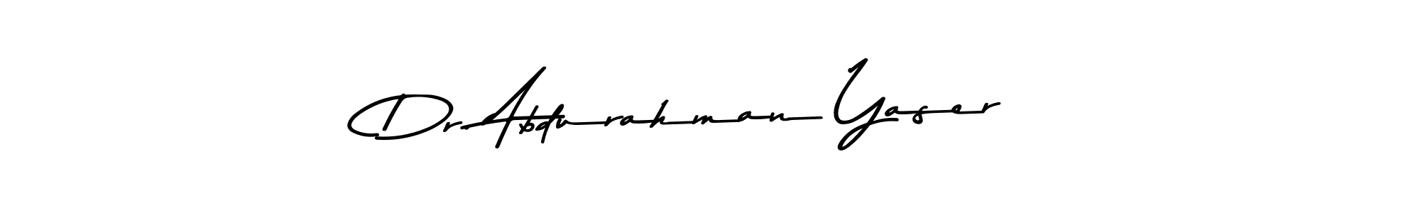 Dr. Abdurahman Yaser stylish signature style. Best Handwritten Sign (Asem Kandis PERSONAL USE) for my name. Handwritten Signature Collection Ideas for my name Dr. Abdurahman Yaser. Dr. Abdurahman Yaser signature style 9 images and pictures png