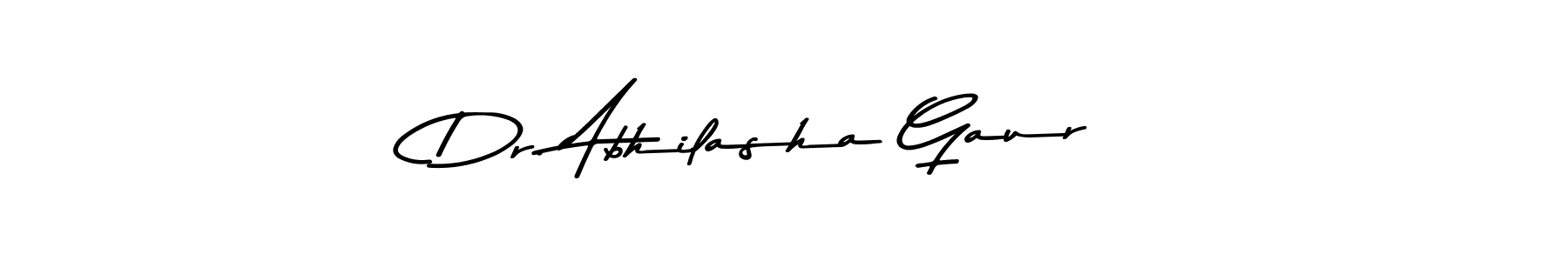 Use a signature maker to create a handwritten signature online. With this signature software, you can design (Asem Kandis PERSONAL USE) your own signature for name Dr. Abhilasha Gaur. Dr. Abhilasha Gaur signature style 9 images and pictures png