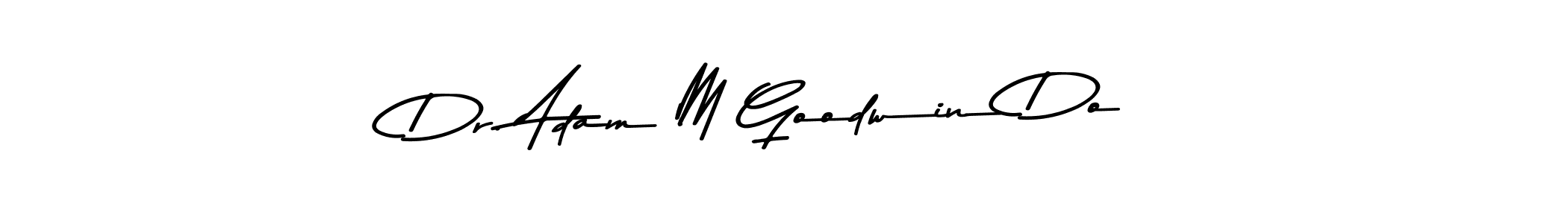 Asem Kandis PERSONAL USE is a professional signature style that is perfect for those who want to add a touch of class to their signature. It is also a great choice for those who want to make their signature more unique. Get Dr. Adam M Goodwin Do name to fancy signature for free. Dr. Adam M Goodwin Do signature style 9 images and pictures png