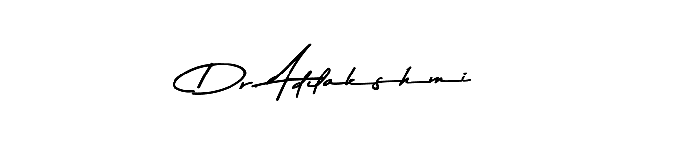 Use a signature maker to create a handwritten signature online. With this signature software, you can design (Asem Kandis PERSONAL USE) your own signature for name Dr. Adilakshmi. Dr. Adilakshmi signature style 9 images and pictures png