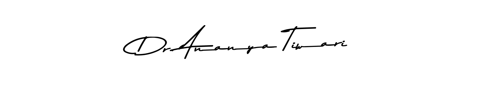 This is the best signature style for the Dr. Ananya Tiwari name. Also you like these signature font (Asem Kandis PERSONAL USE). Mix name signature. Dr. Ananya Tiwari signature style 9 images and pictures png