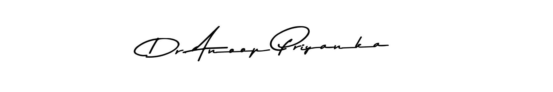 The best way (Asem Kandis PERSONAL USE) to make a short signature is to pick only two or three words in your name. The name Dr. Anoop Priyanka include a total of six letters. For converting this name. Dr. Anoop Priyanka signature style 9 images and pictures png