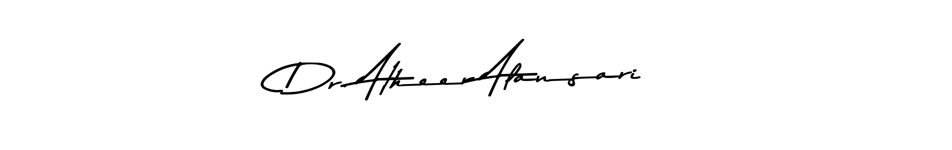 Also You can easily find your signature by using the search form. We will create Dr. Atheer Alansari name handwritten signature images for you free of cost using Asem Kandis PERSONAL USE sign style. Dr. Atheer Alansari signature style 9 images and pictures png