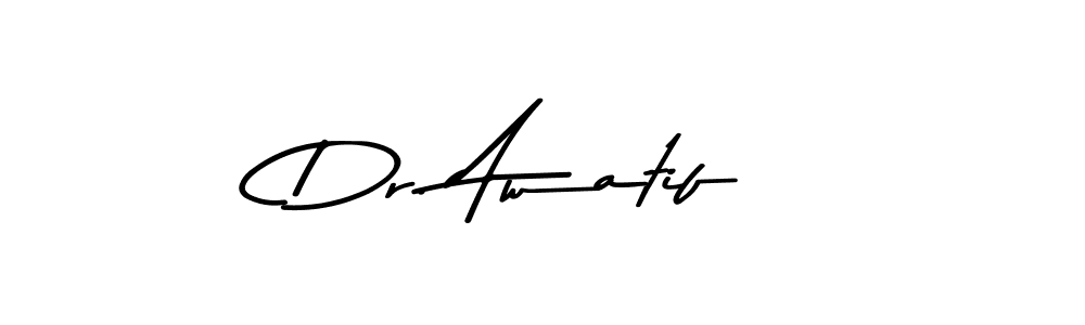 Use a signature maker to create a handwritten signature online. With this signature software, you can design (Asem Kandis PERSONAL USE) your own signature for name Dr. Awatif. Dr. Awatif signature style 9 images and pictures png