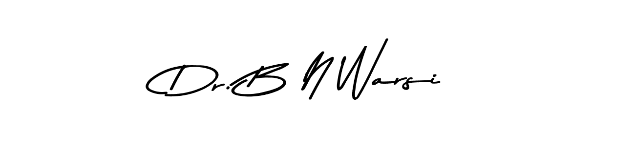 This is the best signature style for the Dr. B N Warsi name. Also you like these signature font (Asem Kandis PERSONAL USE). Mix name signature. Dr. B N Warsi signature style 9 images and pictures png