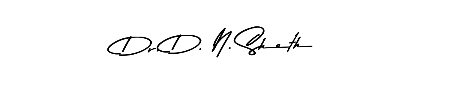 The best way (Asem Kandis PERSONAL USE) to make a short signature is to pick only two or three words in your name. The name Dr. D. N. Sheth include a total of six letters. For converting this name. Dr. D. N. Sheth signature style 9 images and pictures png