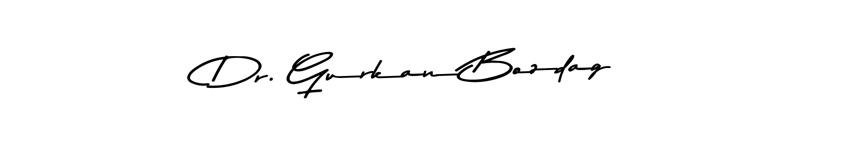 Make a beautiful signature design for name Dr. Gurkan Bozdag. With this signature (Asem Kandis PERSONAL USE) style, you can create a handwritten signature for free. Dr. Gurkan Bozdag signature style 9 images and pictures png