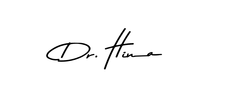 How to make Dr. Hina name signature. Use Asem Kandis PERSONAL USE style for creating short signs online. This is the latest handwritten sign. Dr. Hina signature style 9 images and pictures png