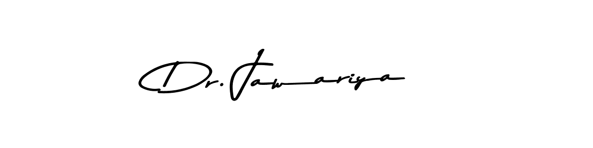 How to make Dr. Jawariya name signature. Use Asem Kandis PERSONAL USE style for creating short signs online. This is the latest handwritten sign. Dr. Jawariya signature style 9 images and pictures png