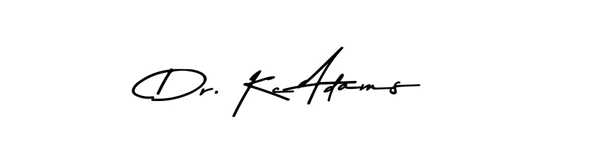 Dr. Kc Adams stylish signature style. Best Handwritten Sign (Asem Kandis PERSONAL USE) for my name. Handwritten Signature Collection Ideas for my name Dr. Kc Adams. Dr. Kc Adams signature style 9 images and pictures png