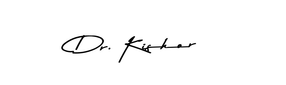 Create a beautiful signature design for name Dr. Kishor. With this signature (Asem Kandis PERSONAL USE) fonts, you can make a handwritten signature for free. Dr. Kishor signature style 9 images and pictures png