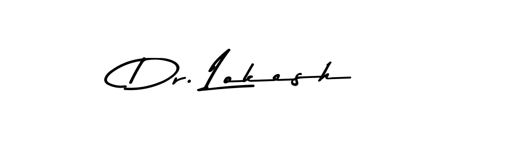 You should practise on your own different ways (Asem Kandis PERSONAL USE) to write your name (Dr. Lokesh) in signature. don't let someone else do it for you. Dr. Lokesh signature style 9 images and pictures png