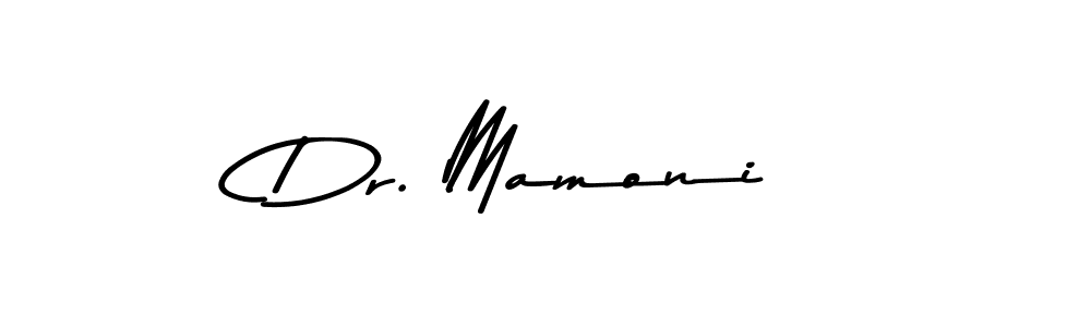 This is the best signature style for the Dr. Mamoni name. Also you like these signature font (Asem Kandis PERSONAL USE). Mix name signature. Dr. Mamoni signature style 9 images and pictures png