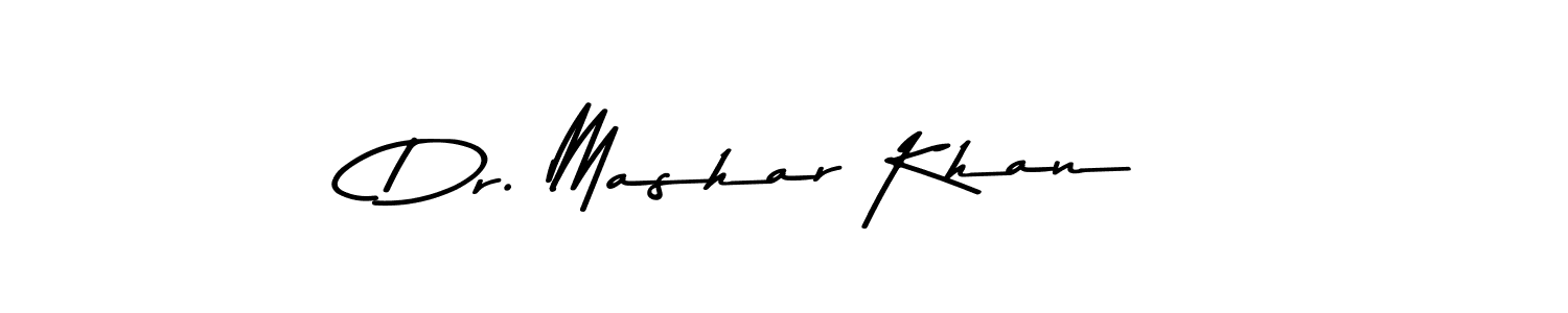 Asem Kandis PERSONAL USE is a professional signature style that is perfect for those who want to add a touch of class to their signature. It is also a great choice for those who want to make their signature more unique. Get Dr. Mashar Khan name to fancy signature for free. Dr. Mashar Khan signature style 9 images and pictures png