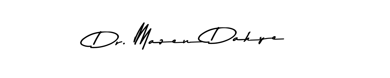 if you are searching for the best signature style for your name Dr. Mazen Dahye. so please give up your signature search. here we have designed multiple signature styles  using Asem Kandis PERSONAL USE. Dr. Mazen Dahye signature style 9 images and pictures png