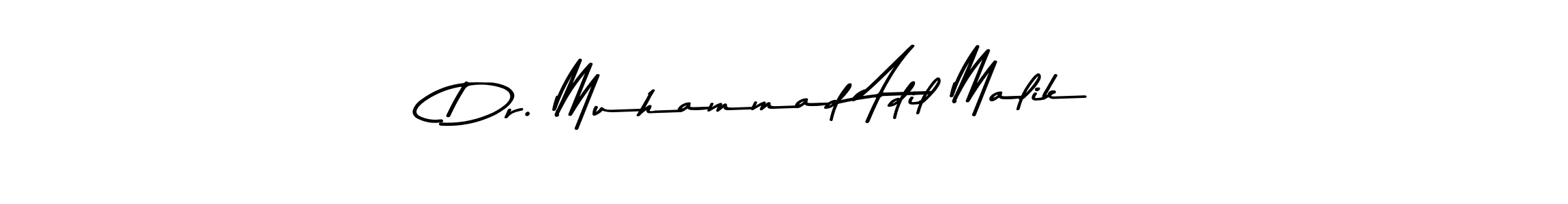 How to make Dr. Muhammad Adil Malik name signature. Use Asem Kandis PERSONAL USE style for creating short signs online. This is the latest handwritten sign. Dr. Muhammad Adil Malik signature style 9 images and pictures png