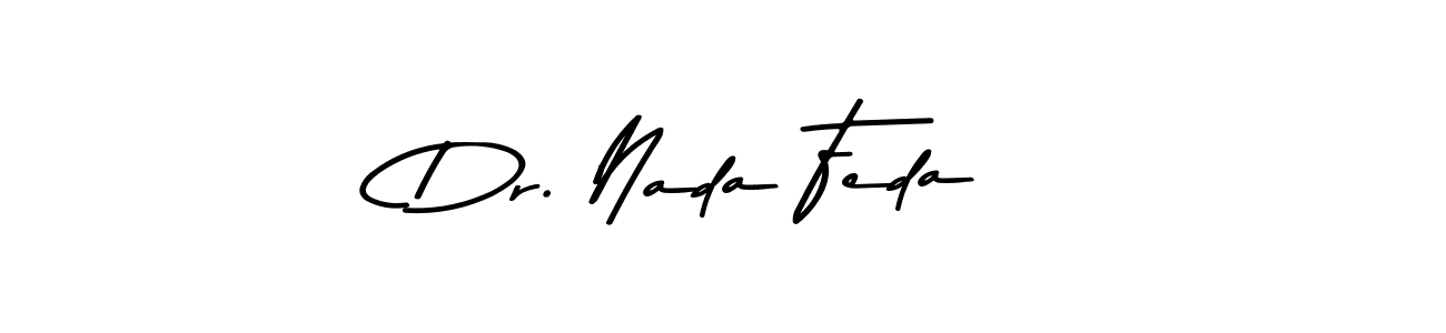 The best way (Asem Kandis PERSONAL USE) to make a short signature is to pick only two or three words in your name. The name Dr. Nada Feda include a total of six letters. For converting this name. Dr. Nada Feda signature style 9 images and pictures png