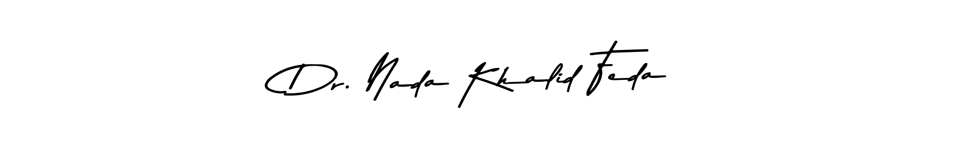 See photos of Dr. Nada Khalid Feda official signature by Spectra . Check more albums & portfolios. Read reviews & check more about Asem Kandis PERSONAL USE font. Dr. Nada Khalid Feda signature style 9 images and pictures png