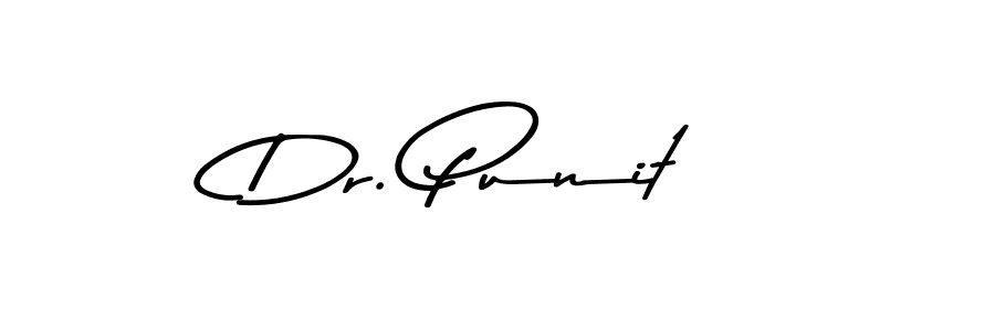 Create a beautiful signature design for name Dr. Punit. With this signature (Asem Kandis PERSONAL USE) fonts, you can make a handwritten signature for free. Dr. Punit signature style 9 images and pictures png