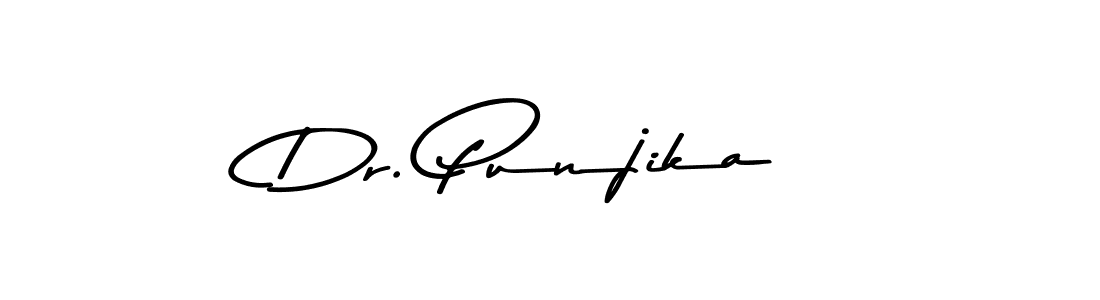 How to make Dr. Punjika name signature. Use Asem Kandis PERSONAL USE style for creating short signs online. This is the latest handwritten sign. Dr. Punjika signature style 9 images and pictures png