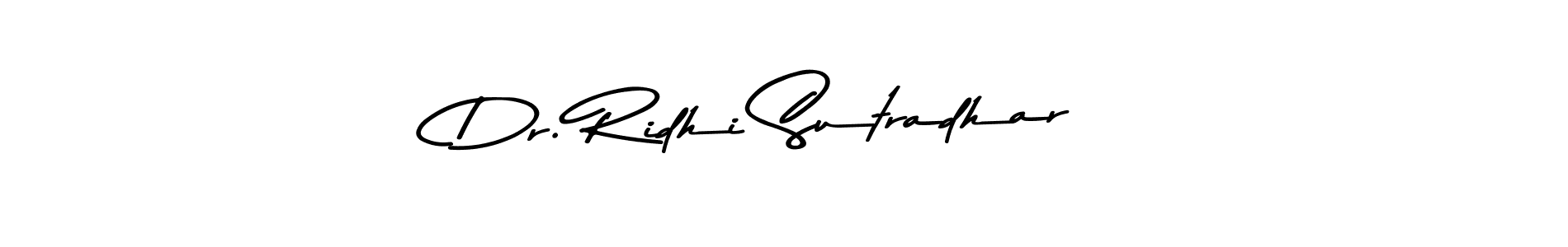 You should practise on your own different ways (Asem Kandis PERSONAL USE) to write your name (Dr. Ridhi Sutradhar) in signature. don't let someone else do it for you. Dr. Ridhi Sutradhar signature style 9 images and pictures png