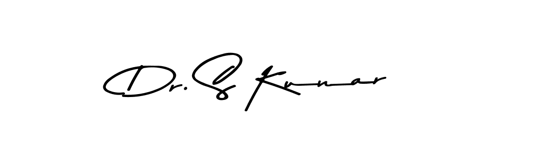 Design your own signature with our free online signature maker. With this signature software, you can create a handwritten (Asem Kandis PERSONAL USE) signature for name Dr. S Kunar. Dr. S Kunar signature style 9 images and pictures png