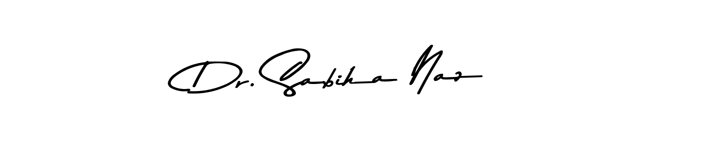 Create a beautiful signature design for name Dr. Sabiha Naz. With this signature (Asem Kandis PERSONAL USE) fonts, you can make a handwritten signature for free. Dr. Sabiha Naz signature style 9 images and pictures png